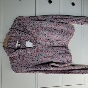 BP multicolored cowl neck sweater